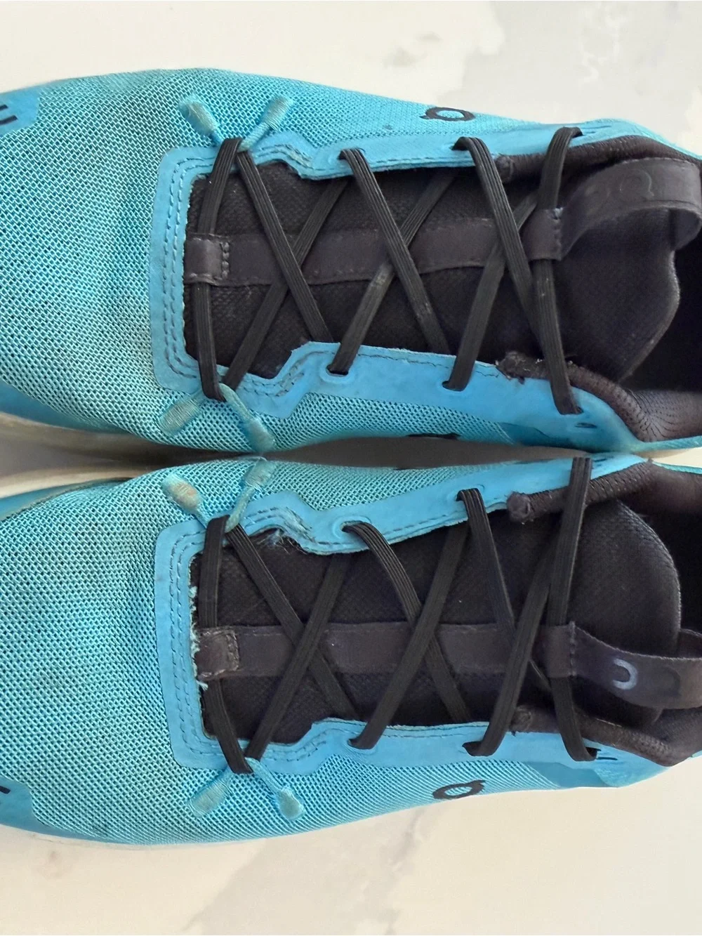 On Running Kids Turquoise and Black Sneakers